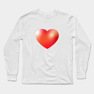 Red heart Long Sleeve T-Shirt